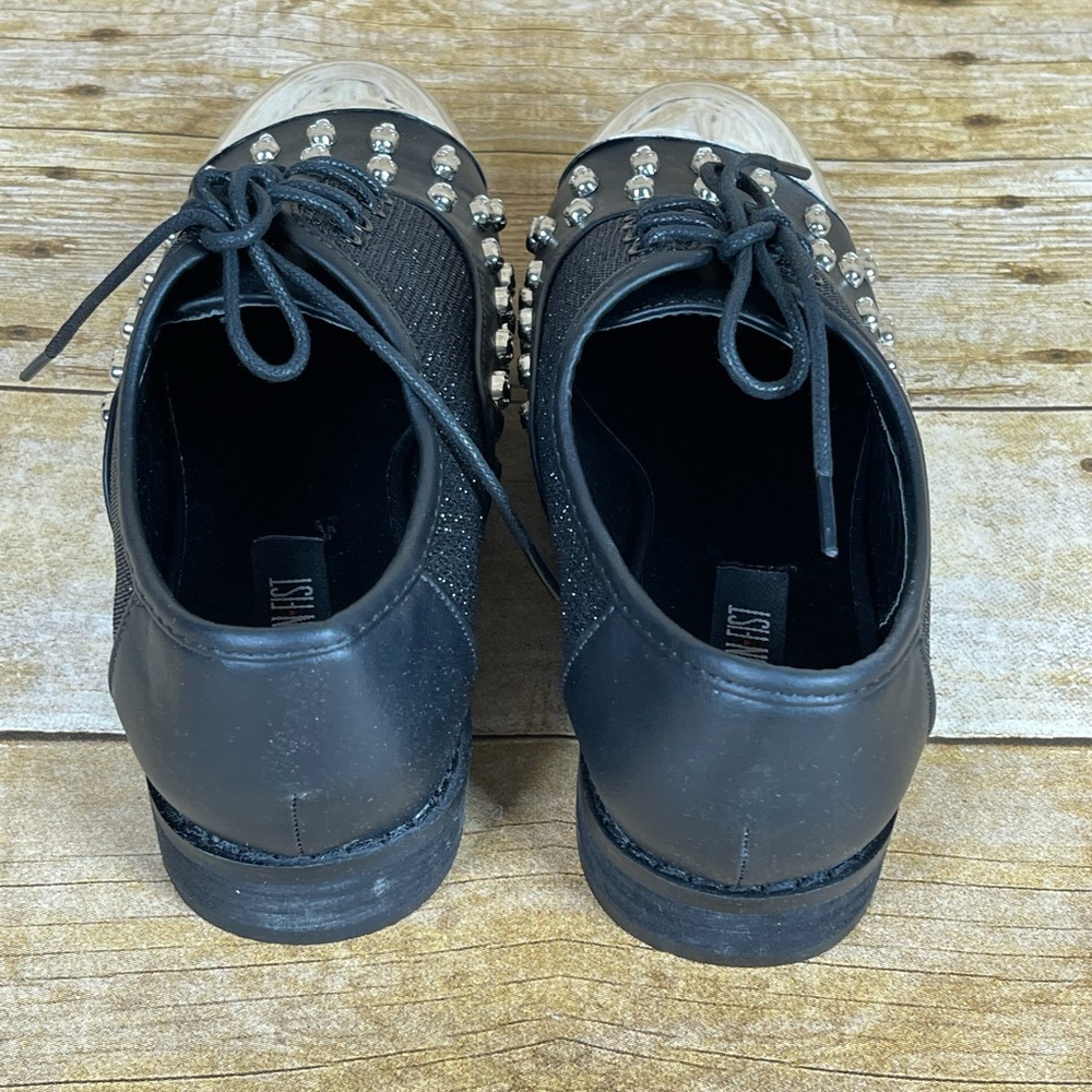 Iron Fist Skull Addiction Oxford Vegan Shoes - Picture 4 of 6